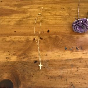 14k gold chain and 14k gold cross